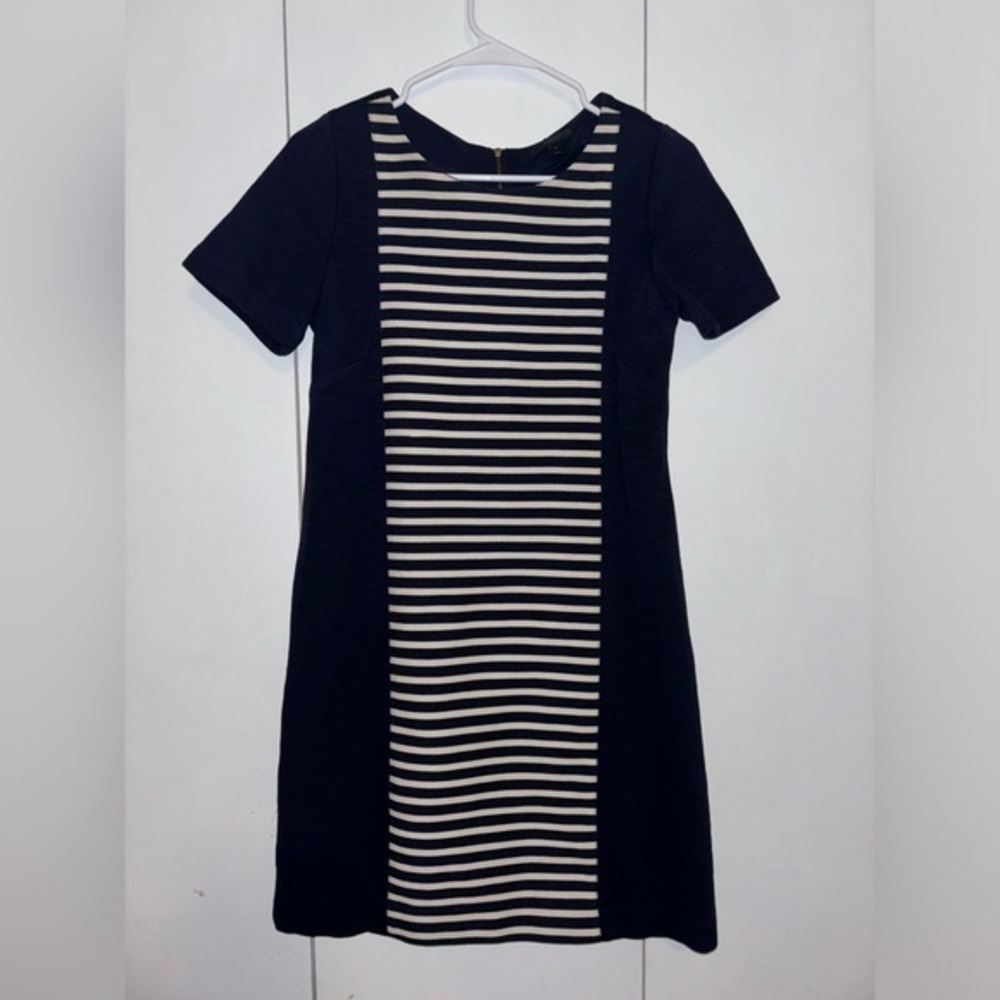 J. Crew striped front dress